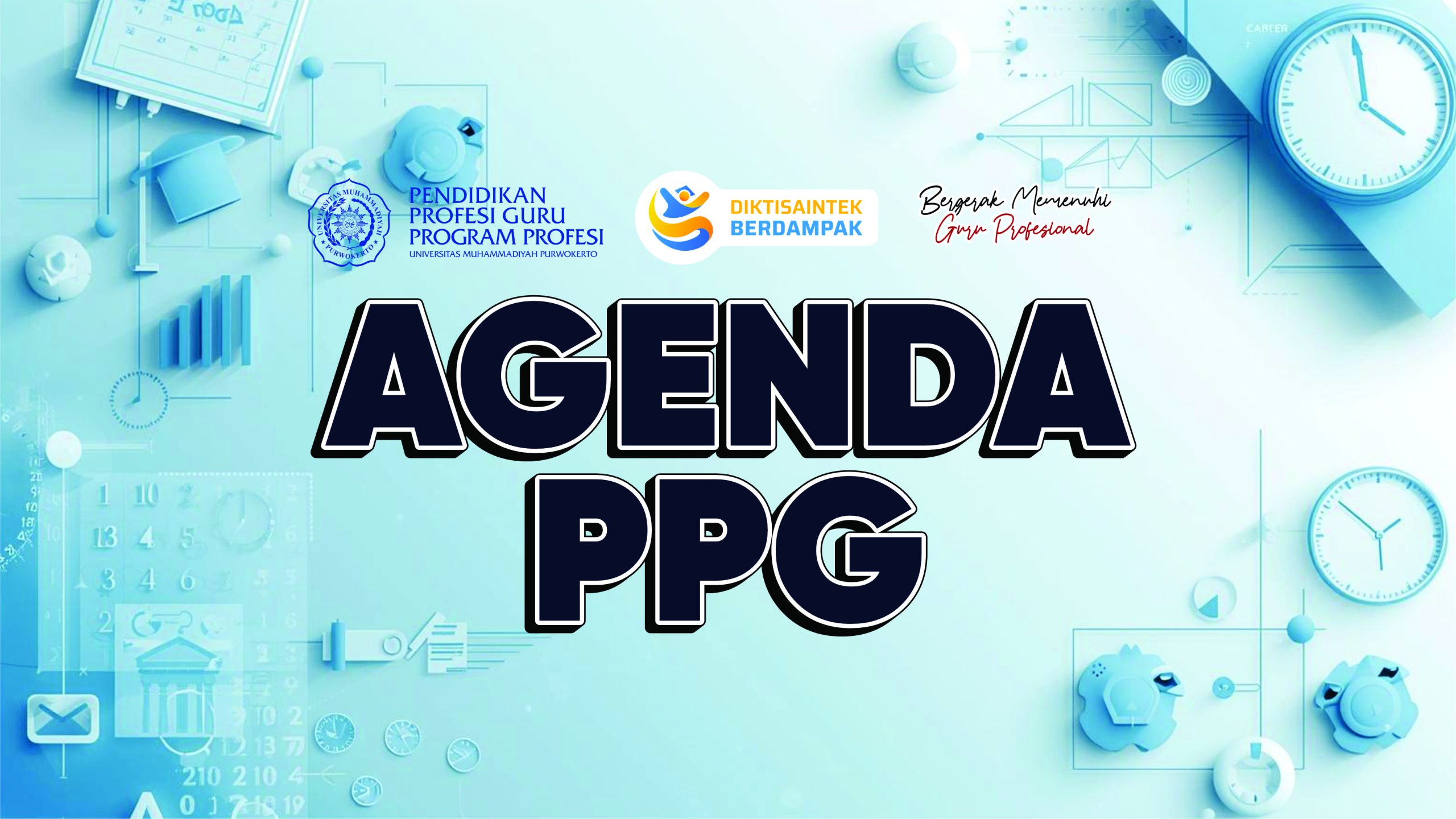 Ilustrasi kalender dan jadwal kegiatan PPG